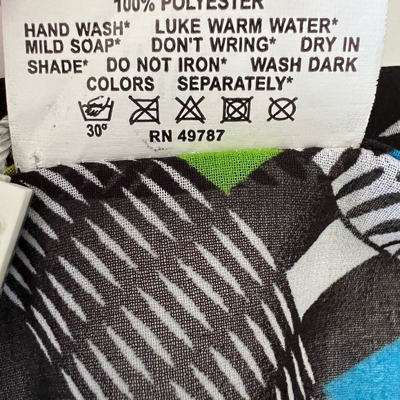 Gottex Silver Sheer Multicolor Geometric Swim Cover | L NWT - Picture 9 of 10